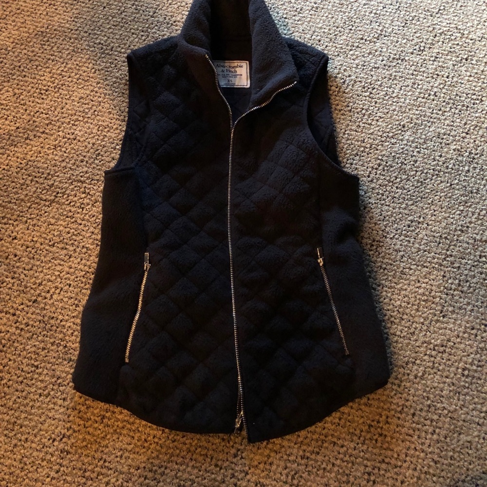 Abercrombie and Fitch Black Vest - XS